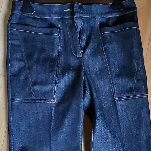 Derek Lam dark denim high waist flared jeans - Picture 2 of 8